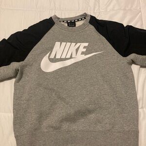 Nike Gray and Black Sweatshirt
